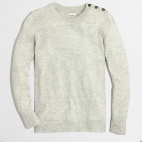 J. Crew Sweaters - GUC J. Crew Factory Wool Button Shoulder Sweater